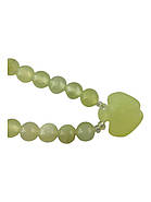 Намисто нефритове з кулоном "Яблуко" (22,5 см), фото 3