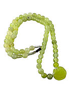 Намисто нефритове з кулоном "Яблуко" (22,5 см), фото 4