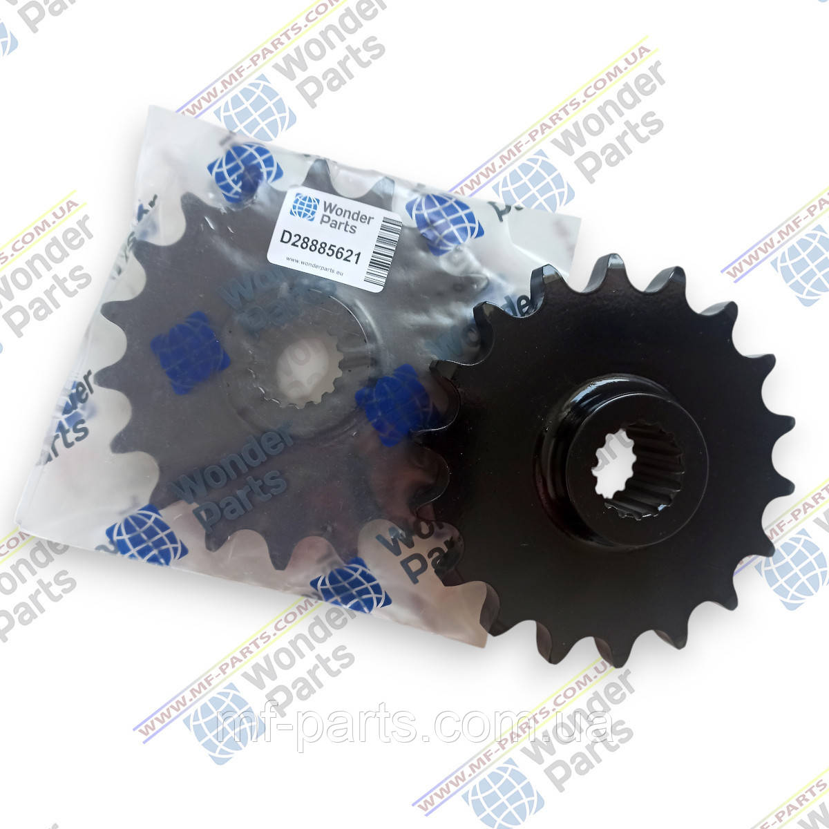 D28885621 зірка Z=18 вигрузного шнека, АНАЛОГ, виробник WonderParts (EU)