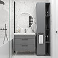 Шафа-пенал для ванної кімнати / передпокою / дитячої 2000х300х450 мм Антрацит, фото 5