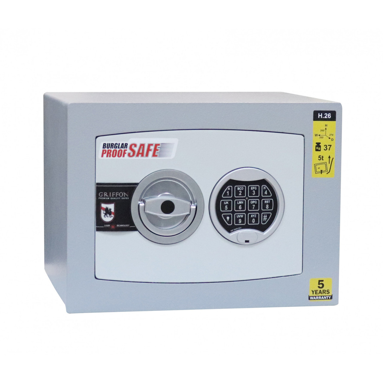 Сейф зламостійкий Griffon H.26.E.SL
