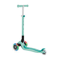 Самокат GLOBBER серії PRIMO FOLDABLE LIGHTS, м'ятний, колеса з підсвіткою, 50кг, 3+