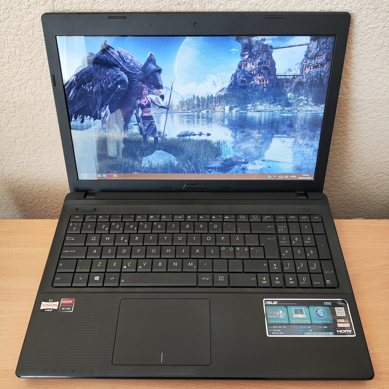 Ноутбук Asus X55U 15.6” AMD E2-1800/4 Gb DDR3/500 Gb HDD/AMD Radeon HD 7340, фото 1