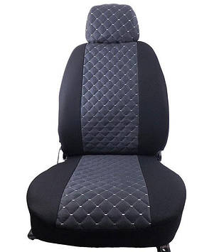 Чохли сидінь ВАЗ 2108/09/99/ ВАЗ 2113-2115 Rcar Luxe чорно-сірі