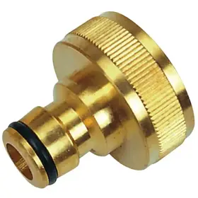 Латунний садовий конектор HECHT 08028C 1", Різьбовий конектор для поливу mgtl