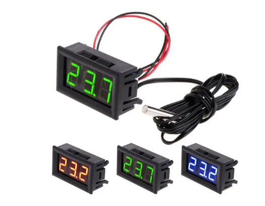 Термометр електронний 12v (зеленіі цифри), фото 1