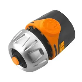 Пластиковий садовий конектор HECHT 08011 1/2" з аквастопом, Швидкознімне з'єднання для шланга mgtl