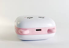 Портативний термопринтер Bambi Cat Mini Printer (Рожевий) YU227, фото 4