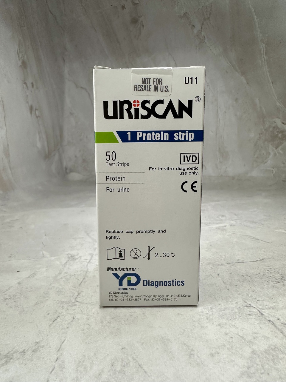Тест-смужки для дослідження сечі URISCAN (Уріскан) 1 U11 Protein Strip (білок), 50 шт.