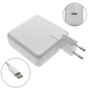 Блок живлення для ноутбука APPLE USB-C 61W (20.3V/3A, 14.5V/2A, 9V/3A, 5.2V/2.4A), Type-C, USB3.1, White (з кабелем!) (A1718), фото 1