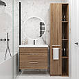 Стелаж з відкритими полицями для ванної кімнати / передпокою / дитячої 2000х200х450 мм Дуб Родос, фото 5