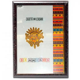 Фоторамка пластикова "33 Amigos" темно-коричнева, А4