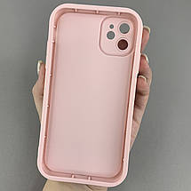 Чохол для iPhone 11 рожевий з великими бортами з принтом чорний леопард на айфон 11 w01l, фото 2