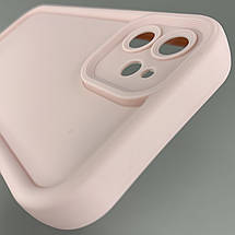 Чохол для Apple iPhone 12 силіконовий чохол з великими бортиками на телефон айфон 12 рожевий n5v, фото 5