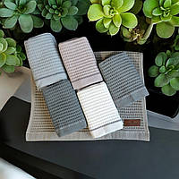 Набір вафельних кухонних рушників Pupilla 40х60 см Manhattan 6 шт. Виробник Туреччина