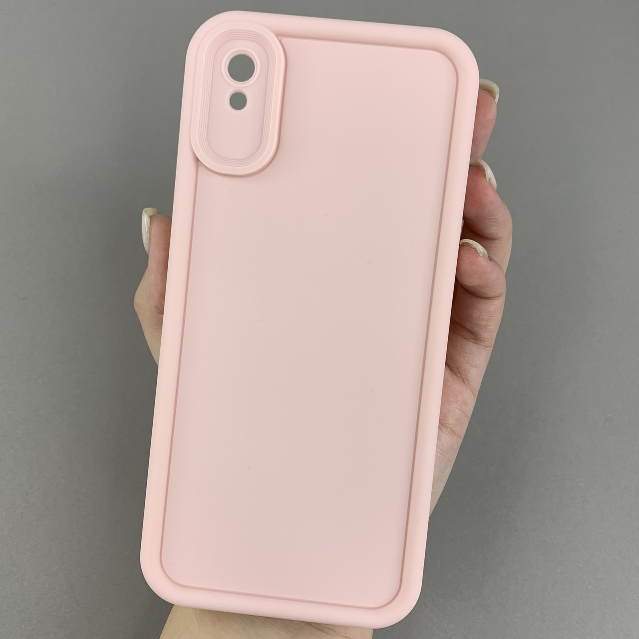 Чохол для Xiaomi Redmi 9A силіконовий чохол з великими бортиками на телефон сяомі редмі 9а рожевий n5v