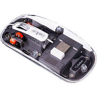 Бездротова акумуляторна миша Gelius Aura GP-WM001 Transparent/Grey (безшумна)