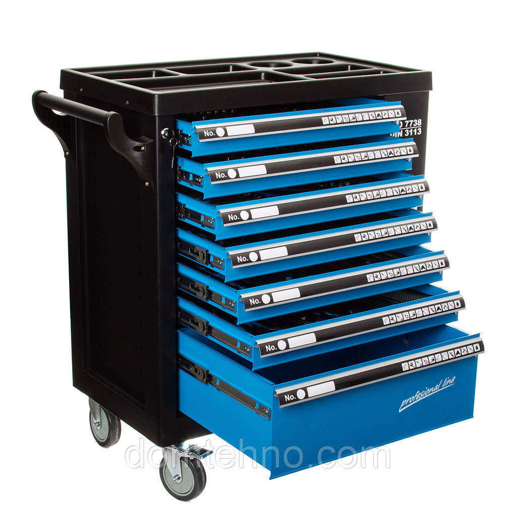 Візок з інструментом, 7 полицями та 1 секцією Mar - Pol М66595, фото 1