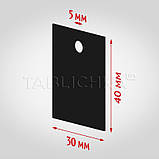 Цінник пластиковий з дірочкою 30х40 мм, фото 2