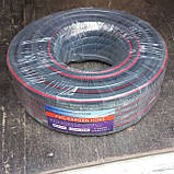 Шланг садовий 1" (50м) PVC армований поливальний синій (Корея), фото 6