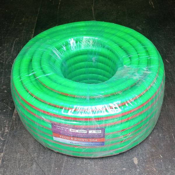 Шланг садовий 1 1/4" (50м) ПВХ армований поливальний зелений (Корея)