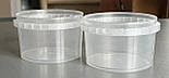 Контейнер з кришкою прозорий 280 мл Пластикове відерце Vital-Plast з кришкою Ємність для зберігання, фото 3