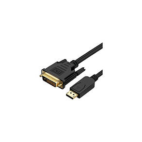 Кабель мультимедійний ProLogix (PR-DP-DVI-P-04-30-1m) DisplayPort-DVI М/М,V1.2, 1м, фото 4