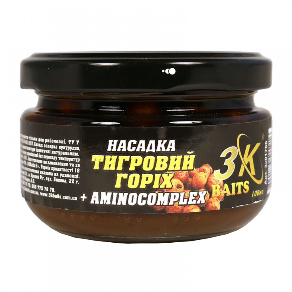 Насадка 3KBaits Тигровий горіх Premium Aminocomplex 100 мл (3KB1850)