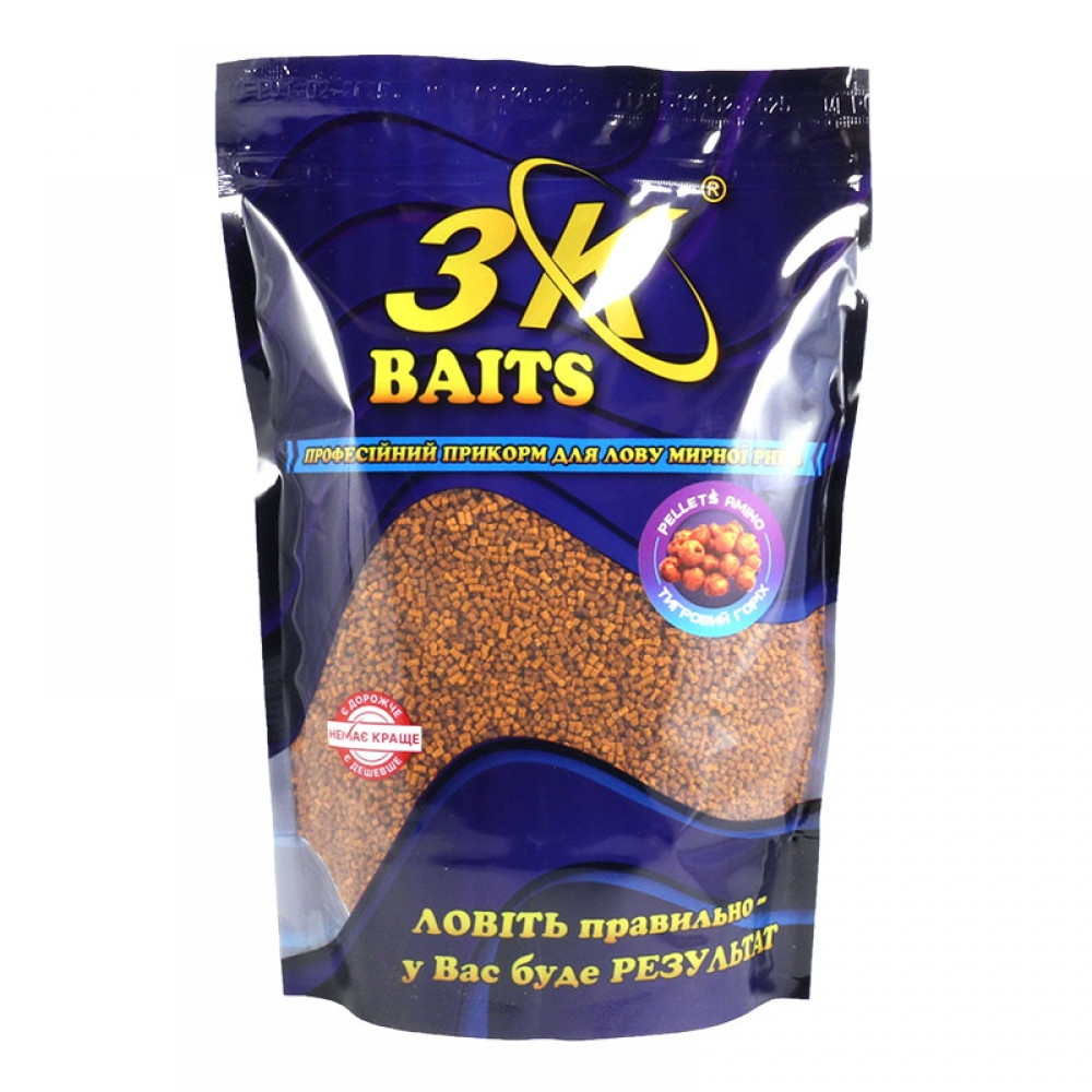 Пеллетс 3KBaits Amino Тигровий горіх 2 мм 800 г (3KB1856)