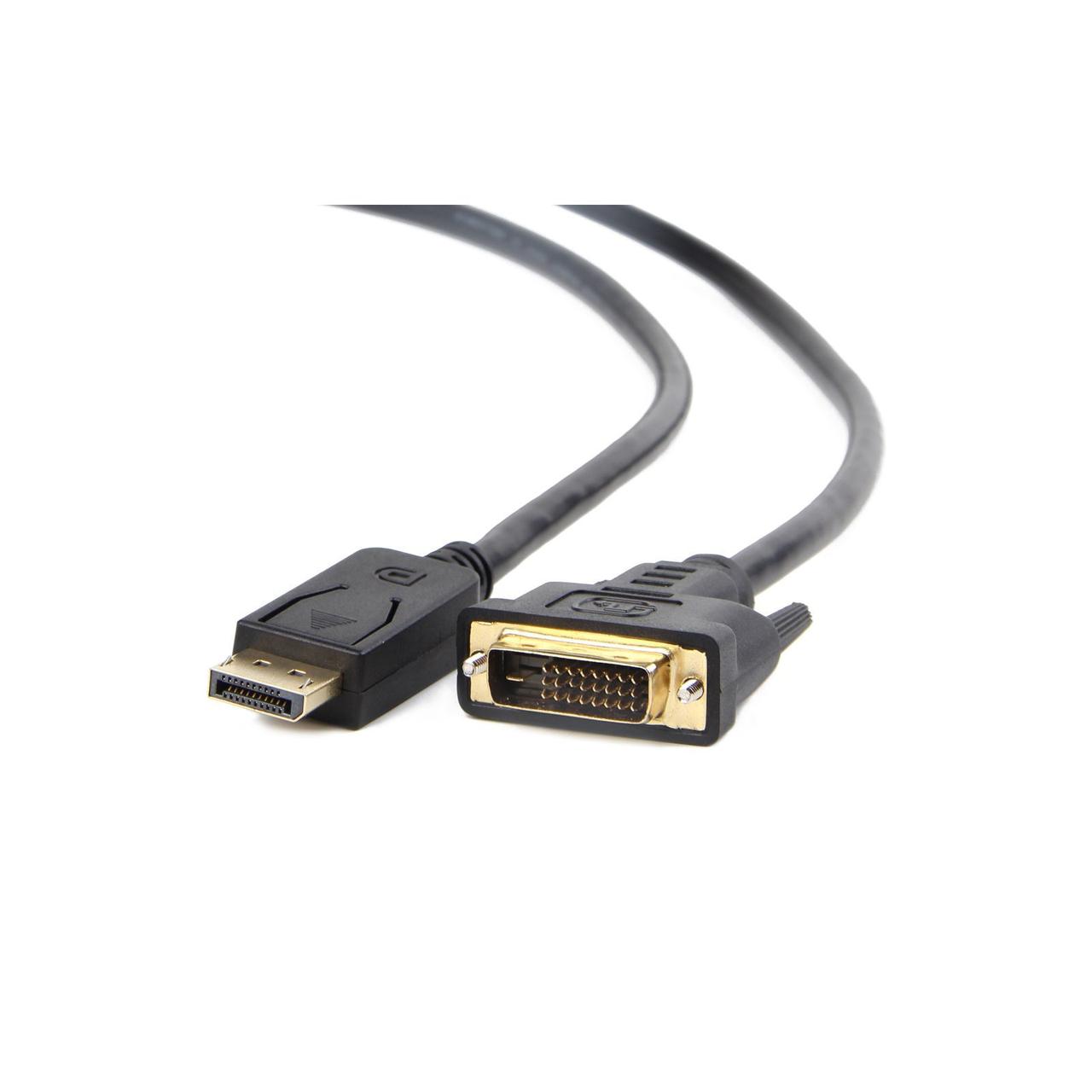 Кабель мультимедійний Display Port to DVI 24+1pin, 1.0m Cablexpert (CC-DPM-DVIM-1M) DisplayPort, DVI