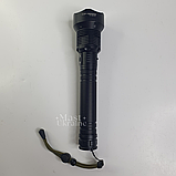 Акумуляторний ручний ліхтарик X-Balog, світлодіодний ліхтарик з 4 режимами свічення Чорний BL-X92-P70, фото 7