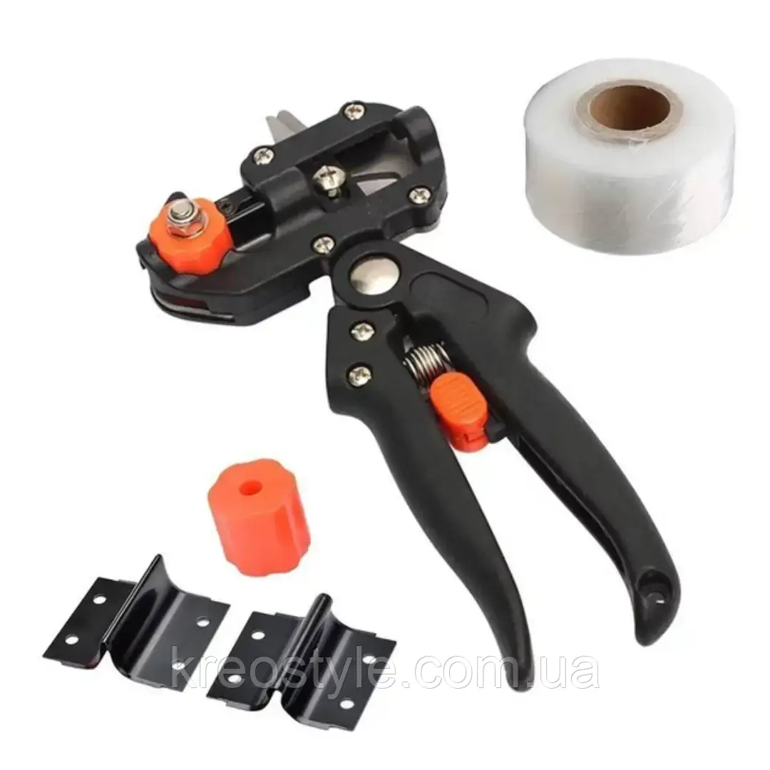 Секатор привівальний зі стрічкою і трьома змінними ножами (Professional Grafting Tool)