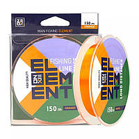 Волосінь ZEOX Element Long Distance 150 м 0.285 мм 21lb Orange (3KB5010)