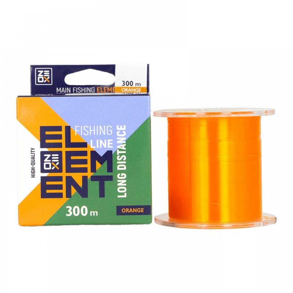 Волосінь ZEOX Element Long Distance 300 м 0.285 мм 21lb Orange (3KB5011)
