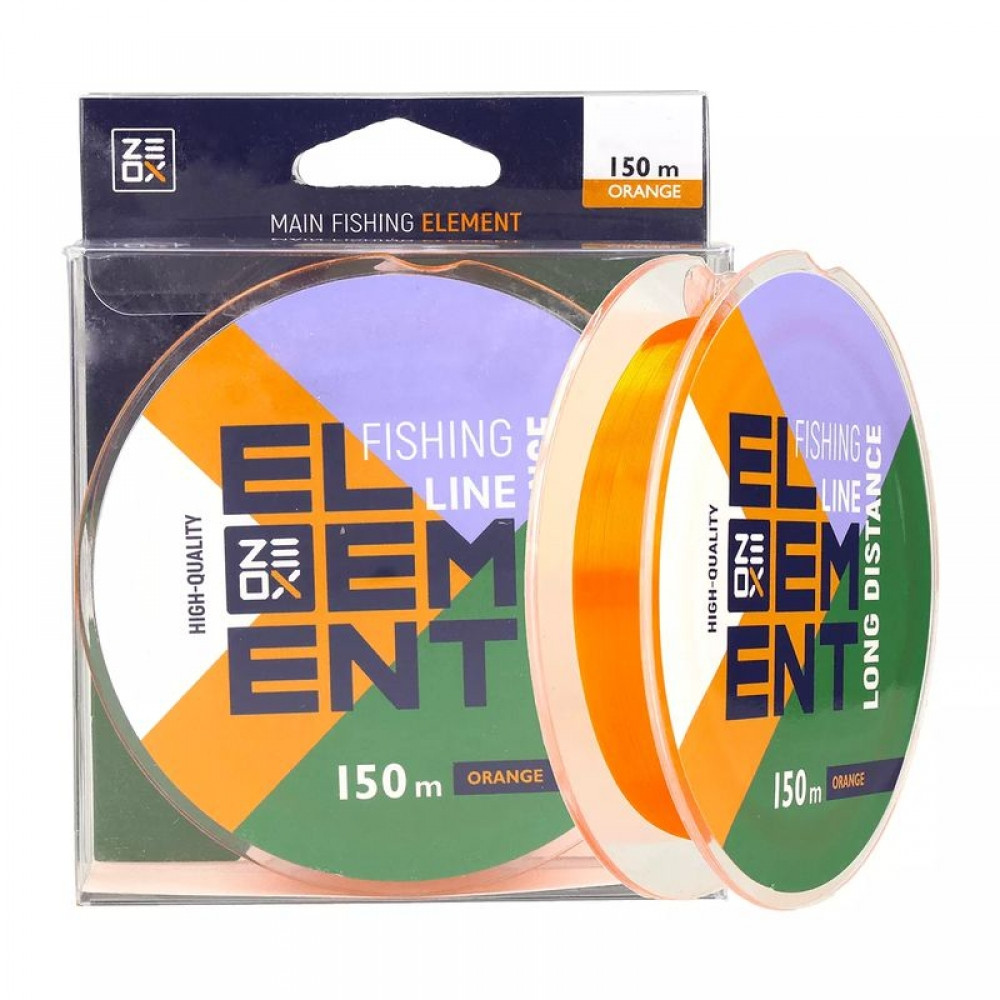 Волосінь ZEOX Element Long Distance 150 м 0.309мм 22,7lb Orange (3KB5012)