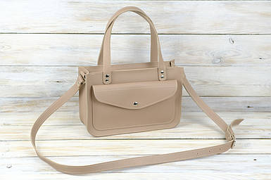 Жіноча сумка Емілі з натуральної шкіри колір Мокко