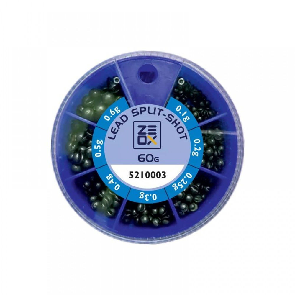Набір грузил ZEOX Lead Split-Shot 60 г (3KB5073)