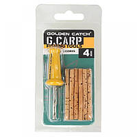 Свердло з корковими паличками Golden Catch G.Carp Bait Drill + Corks 4 мм (3KB5119)