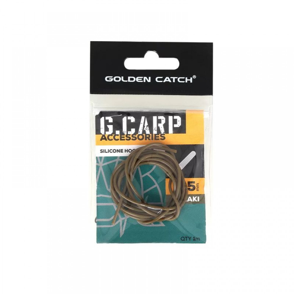 Трубка силіконова Golden Catch G.Carp Silicone Hook Tube 0.5 мм 1 м Khaki (3KB5127)