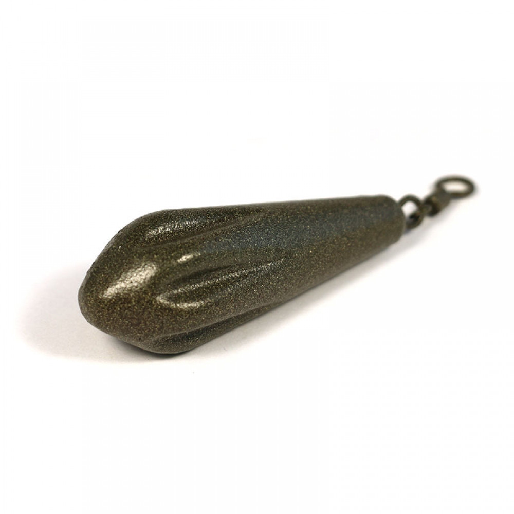 Грузило коропове з вертлюгом 3KBaits Куля перфороване зелене 125 г (3KB5156)