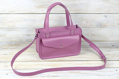 Жіноча сумка Емілі з натуральної шкіри колір Фуксія