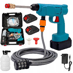 Акумуляторна мийка високого тиску 21V + 2 акумулятори / Мінімийка для авто / Автомобільна мийка