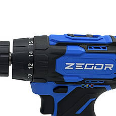 Акумуляторний шуруповерт ZEGOR CDA-18 | 18V | 2.0 Ah | 35 Н·м |, фото 5