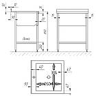 Стіл-тумба кухонний з мийкою 700х1900 мм, виробнича кухонна тумба з мийкою, металева тумба-стіл кухонна, сталеві меблі на кухню, фото 5