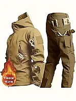Тактичний костюм Койот Пісочний Демісезонний Софтшел Куртка + Штани