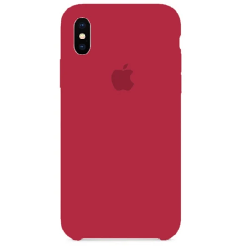 Чохол SIlicone Case для iPhone XS Max protective matte cover chinese red