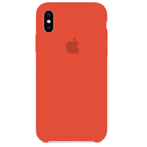 Чохол SIlicone Case для iPhone X/XS protective matte cover new apricot