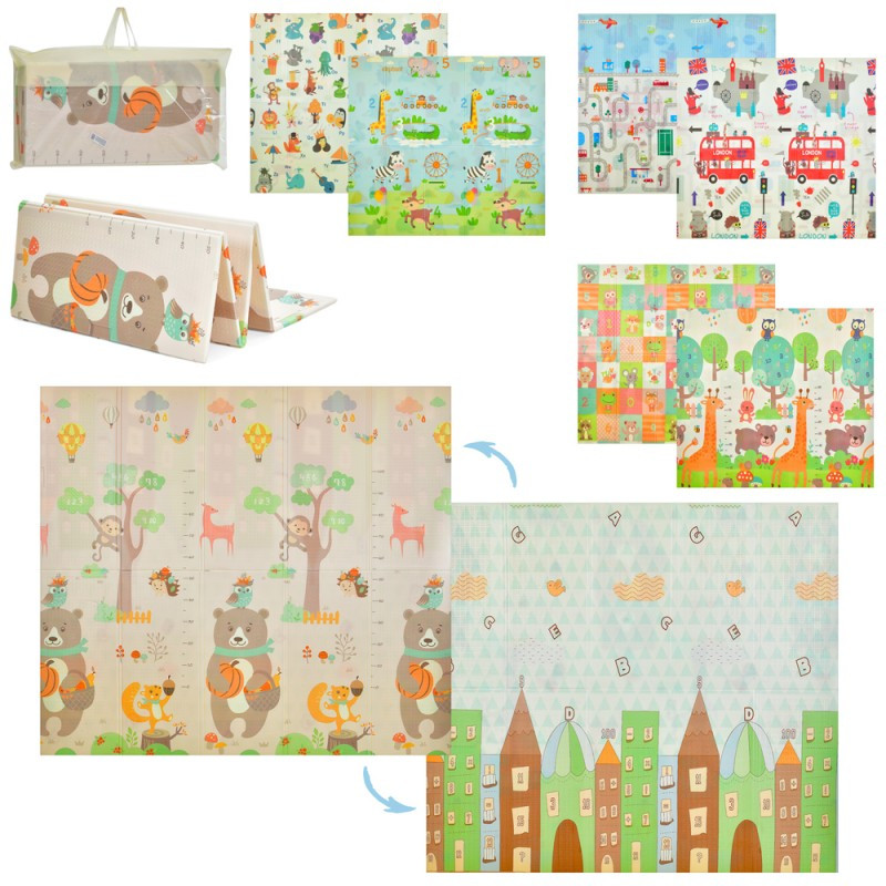 Килимок-мат MR 1317-1, 180-200 см, 8 мм, XPE, двосторонній, фото 1