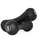 Гантелі неопренові пари Neoprene dumbbell чорний Уні 2х5кг original Акція Знижка