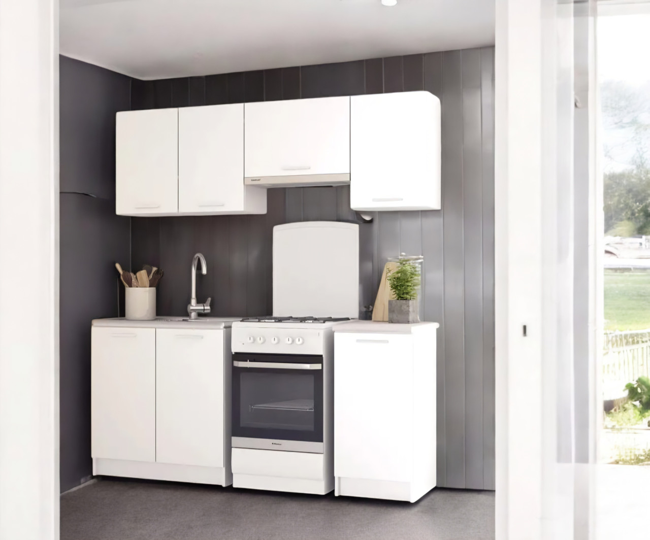 Кухня готова 1.8 зі стільницею, компактний гарнітур 180 см Opendoors